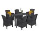 Set mobilier de gradina Hellma 6-1, grafit