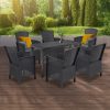 Set mobilier de gradina Hellma 6-1, grafit