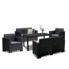 Set mobilier de gradina Nero IV Big cu 6 locuri, grafit