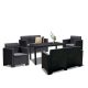 Set mobilier de gradina Nero IV Big cu 6 locuri, grafit