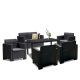 Set mobilier de gradina Nero IV cu 6 locuri, grafit