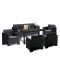 Set de mobilier de gradina Nero IV cu 7 locuri, grafit