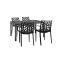 Set mobilier de gradina Violina 4-1 cotiere grafit
