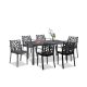 Set mobilier de gradina Violina 6-1 cotiere grafit