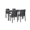 Set mobilier de gradina Hellda 4-1, grafit