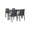 Set mobilier de gradina Hellda 4-1, grafit
