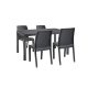 Set mobilier de gradina Hellda 4-1, grafit