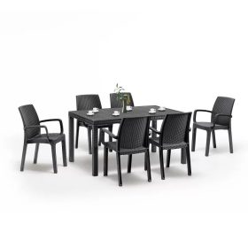 Set mobilier de gradina Corri 6-1, grafit