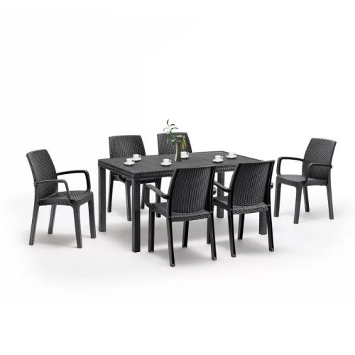 Set mobilier de gradina Corri 6-1, grafit