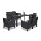 Set de mobilier de gradina Venus IV Big cu 6 locuri, grafit