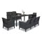 Set de mobilier de gradina Venus IV Large cu 7 locuri, grafit