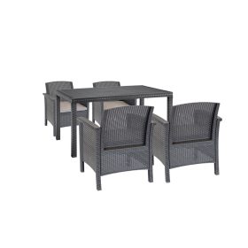 Set mobilier de gradina Venus IV cu 4 locuri, grafit