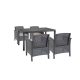Set mobilier de gradina Venus IV cu 4 locuri, grafit