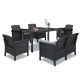 Set de mobilier de gradina Venus IV cu 6 locuri, grafit