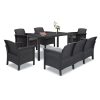 Set de mobilier de gradina Venus IV cu 7 locuri, grafit