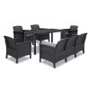 Set de mobilier de gradina Venus IV cu 7 locuri, grafit