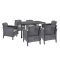 Set mobilier de gradina Venus IV cu 6 locuri, grafit