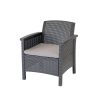 Set mobilier de gradina Venus IV cu 6 locuri, grafit