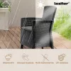 Set mobilier de gradina Hellma 4-1, culoare cappuccino