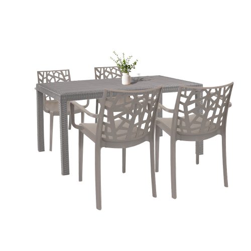 Set mobilier de gradina Violina 4-1 cappuccino