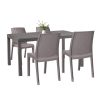 Set mobilier de gradina Hellda 4-1 cappuccino