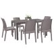 Set mobilier de gradina Hellda 6-1 cappuccino