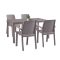 Set mobilier de gradina Corri 4-1 cappuccino