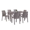 Set mobilier de gradina Corri 6-1 cappuccino