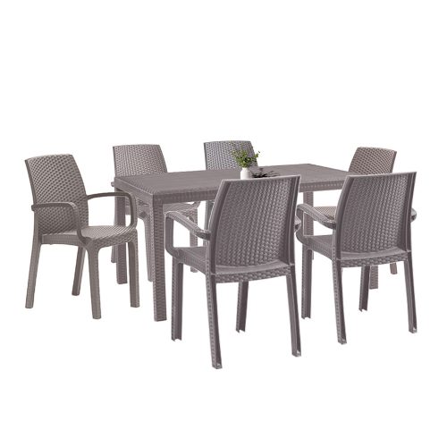 Set mobilier de gradina Corri 6-1 cappuccino