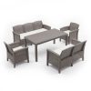 Venus IV Set mare de mobilier de grădină pentru 7 persoane