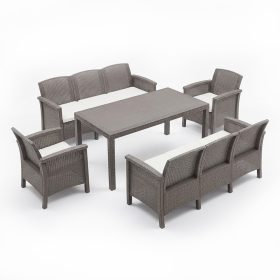 Venus IV Set de mobilier de grădină pentru 8 persoane
