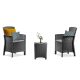 Set mobilier de gradina Lima Balcon, grafit