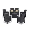 Set de mobilier de gradina Lima III cu 6 locuri, grafit