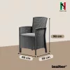 Set de mobilier de gradina Lima III cu 6 locuri, grafit
