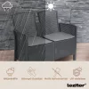 Set de mobilier de gradina Lima III cu 6 locuri, grafit