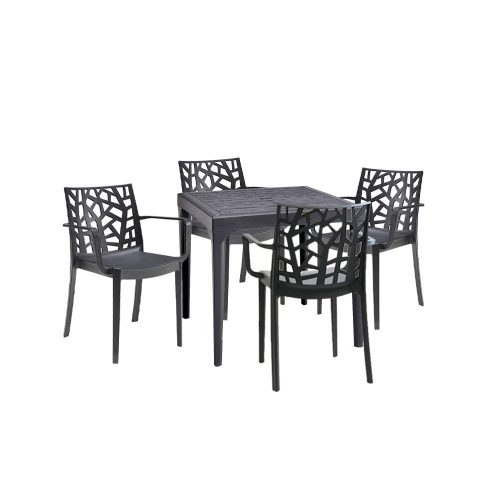 Set mobilier de gradina Capo 4-1 cotiere grafit