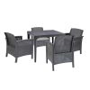 Set de mobilier de grădină Rimer 4+1
