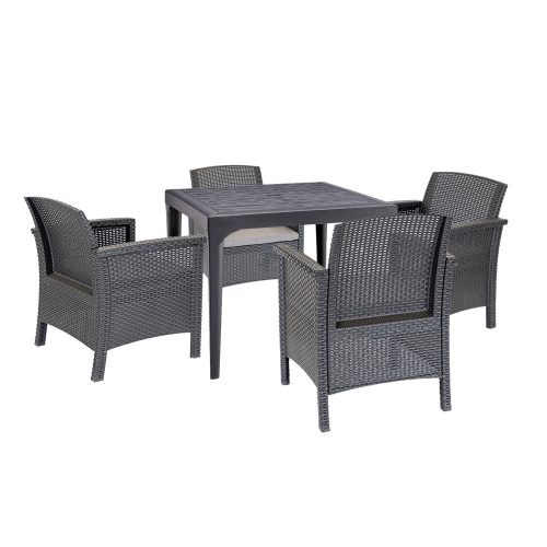 Set de mobilier de grădină Rimer 4+1