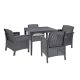 Set de mobilier de grădină Rimer 4+1