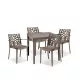 Set mobilier de gradina Capo 4-1 cotiere cappuccino