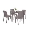 Set mobilier de gradina Malinda 4-1, culoare cappuccino