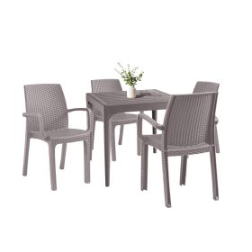Set mobilier de gradina Natale 4-1 cappuccino