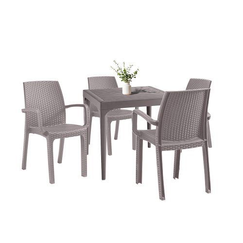 Set mobilier de gradina Natale 4-1 cappuccino