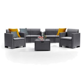 Set de mobilier de gradina Nero Big cu 6 locuri