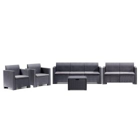 Set de mobilier de gradina Nero Large cu 7 locuri
