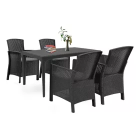 Set mobilier de gradina Odima 4-1, grafit