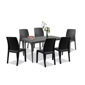 Set mobilier de gradina Pauli 6-1, grafit