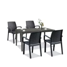 Set mobilier de gradina Prato 4-1, grafit