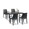 Set mobilier de gradina Prato 4-1, grafit