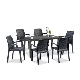 Set mobilier de gradina Prato 6-1, grafit